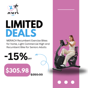 MERACH Recumbent Exercise Bikes for home, Light Commercial High-end Recumbent Bike for Seniors Adults, Magnetic Recumbent Exercise Bike with Smart Bluetooth and Exclusive App, LCD, Heart Rate Handle