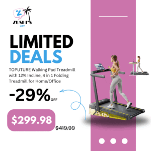 Walking Pad Treadmill with 12% Incline, 4 in 1 Folding Treadmill for Home/Office with Handle Bar, 2.5HP Under Desk Treadmills Portable Walking Pad with App & Bluetooth Speaker, 0.6-10MPH