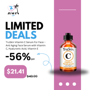TruSkin Vitamin C Serum For Face – Anti Aging Face Serum with Vitamin C, Hyaluronic Acid, Vitamin E – Brightening Formula – Improve Appearance of Dark Spots, Tone, Fine Lines & Wrinkles, 2 Fl Oz