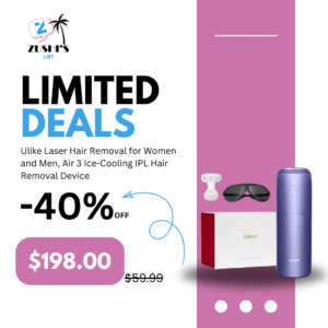 Ulike Laser Hair Removal for Women and Men, Air 3 Ice-Cooling IPL Hair Removal Device for Nearly Painless & Long-Lasting Results, 3 Modes & Auto Flashing for Fast Full Body Hair Removal from Home