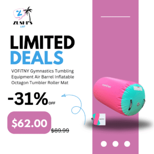 VOFiTNY Gymnastics Tumbling Equipment Air Barrel Inflatable Octagon Tumbler Roller Back-bend Trainer Chearleeding Mat Without Pump
