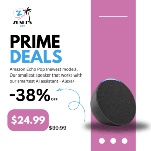 Amazon Echo Pop (newest model), Our smallest speaker that works with our smartest AI assistant - Alexa+, Fits in any room, Charcoal