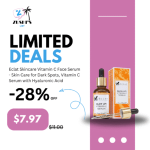 Eclat Skincare Vitamin C Face Serum - Skin Care for Dark Spots, Vitamin C Serum with Hyaluronic Acid, Ferulic Acid, & Vit E - Anti Aging and Skin Brightening, Pure Vit C Facial Care - 30 ml