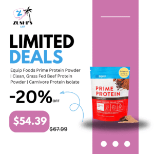 Equip Foods Prime Protein Powder | Clean, Grass Fed Beef Protein Powder | Carnivore Protein Isolate | Paleo, Keto Friendly | Gluten & Dairy Free | Helps Build & Repair Tissue | 30 Servings, Chocolate