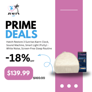 Hatch Restore 3 Sunrise Alarm Clock, Sound Machine, Smart Light (Putty) - White Noise, Screen-Free Sleep Routine
