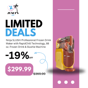 Ninja SLUSHi Professional Frozen Drink Maker with RapidChill Technology, 88 oz. Frozen Drink & Slushie Machine, 5 Preset Programs, Frozen Margaritas, Frappés, and More, Orange Mango, FS301OR