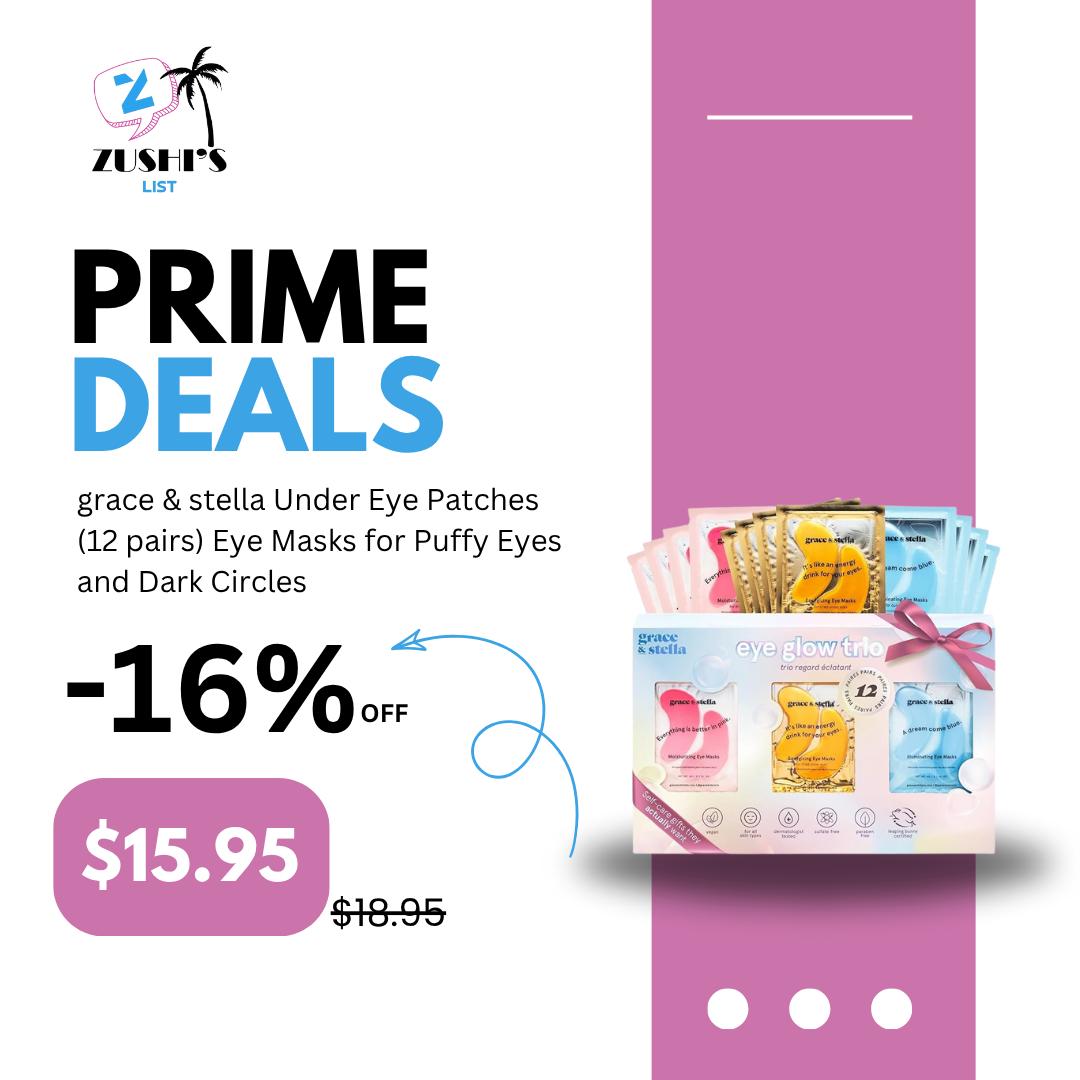 grace & stella Under Eye Patches (12 pairs) Eye Masks for Puffy Eyes and Dark Circles - Stocking Stuffers, Christmas Gifts for Women - Gifts for Birthdays, Bachelorette Party, Bridesmaids, Self Care