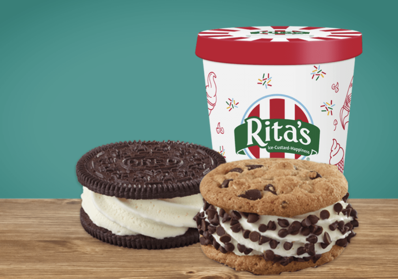 Rita’s, “Ice Custard Happiness”