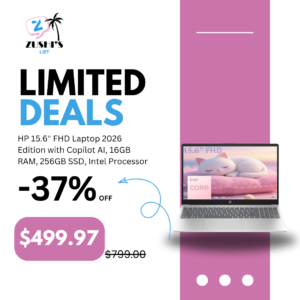 HP 15.6" FHD Laptop 2026 Edition