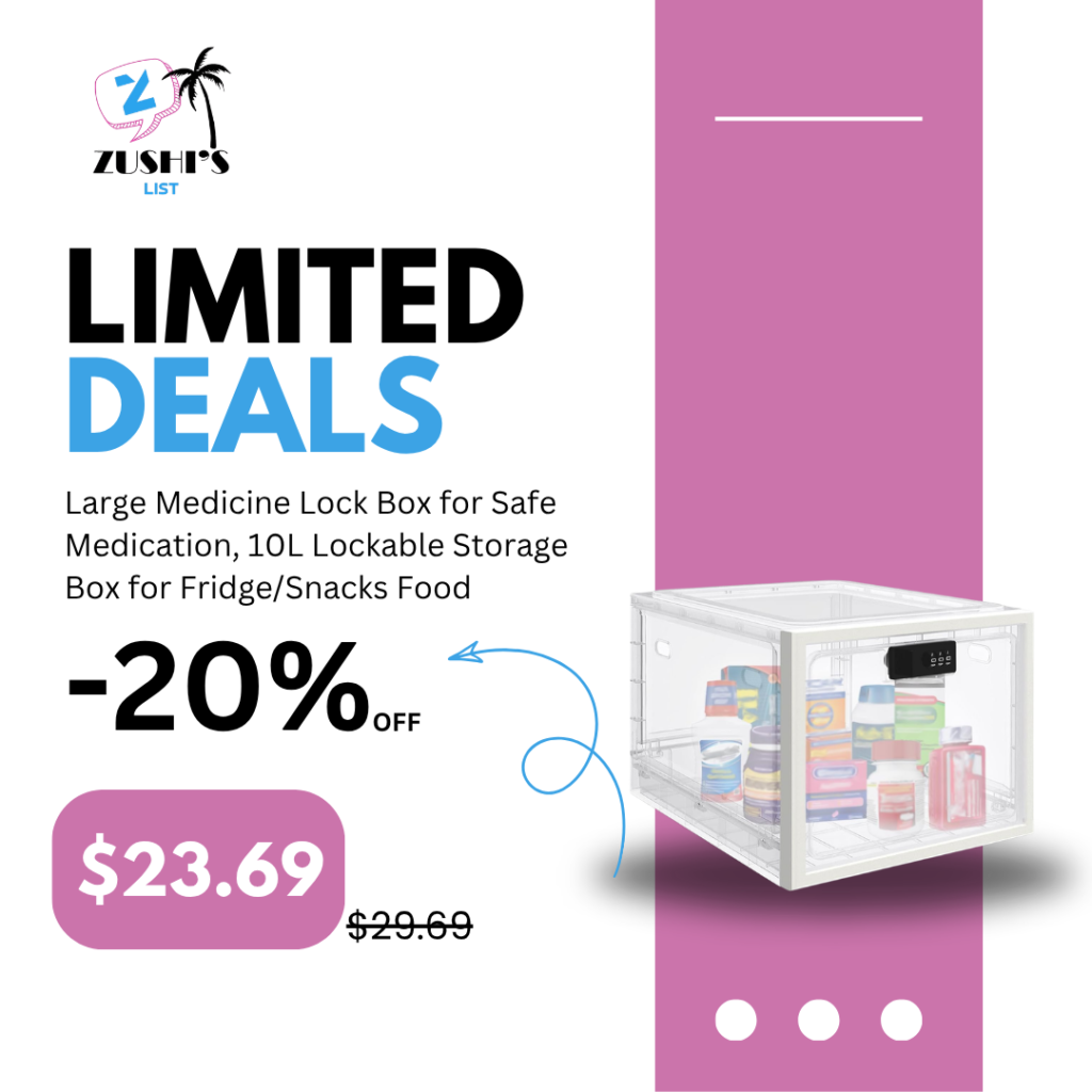 Large Medicine Lock Box