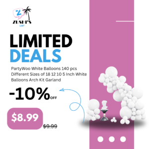 PartyWoo White Balloons