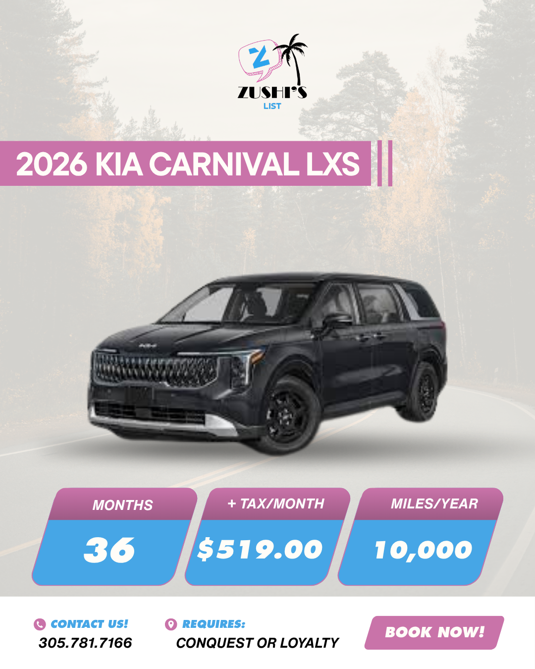 2026 KIA CARNIVAL LXS