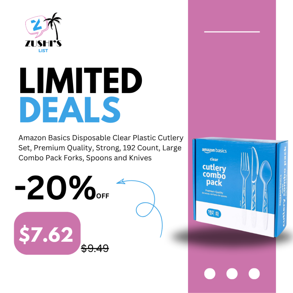 Disposable Clear Plastic Cutlery Set