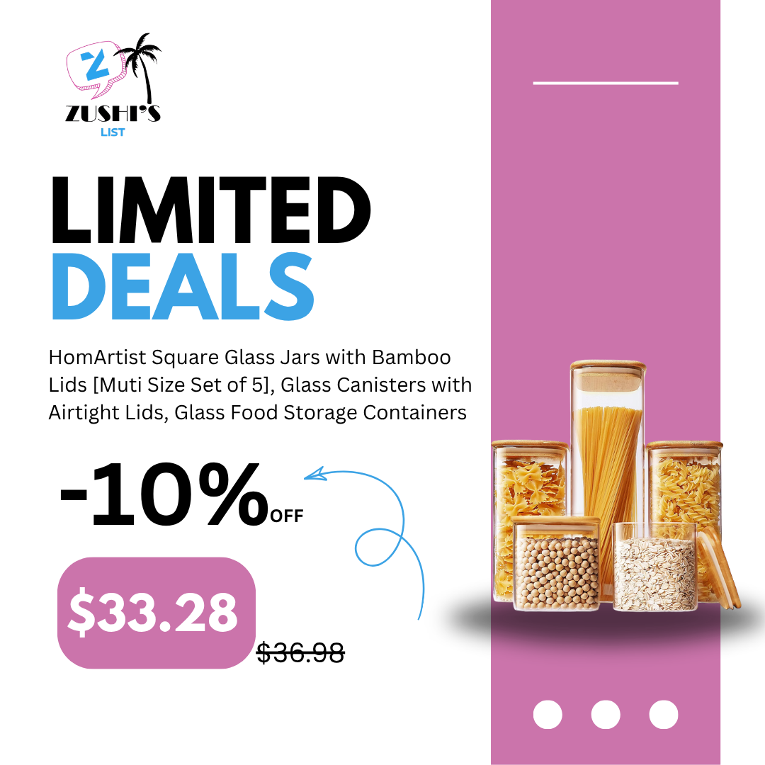 Square Glass Jars