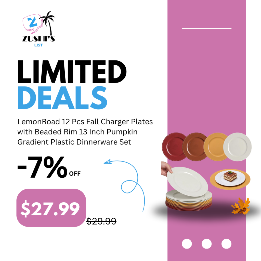 Fall Charger Plates